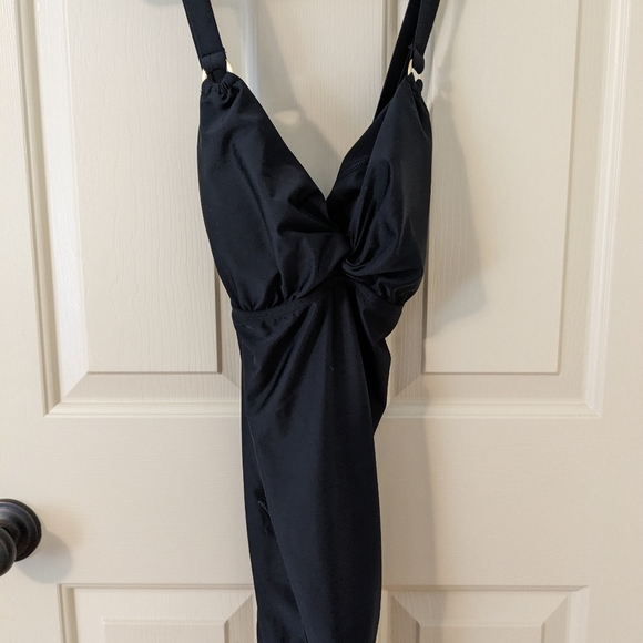 Seraphine Front Twist Black Maternity Swimsuit Size S - Picture 2 of 6